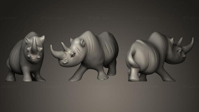 Скульптура носорога 3D
